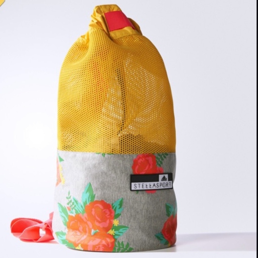 Adidas Stella McCartney Sport Seasack Bag backpack gym bag tote new sack floral - Picture 1 of 16